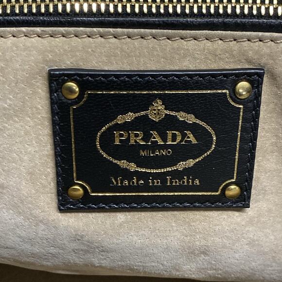 PRADA Triangle Logo Tote Bag - Picture 11 of 16